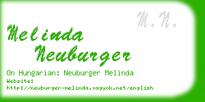 melinda neuburger business card